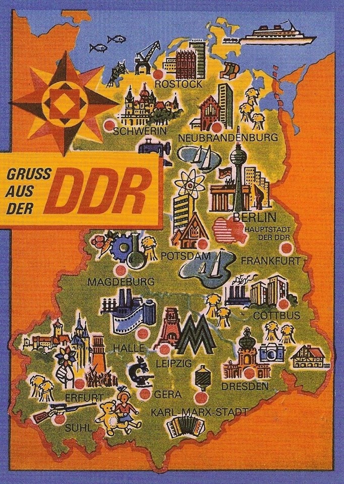 DDR-Stadtplne